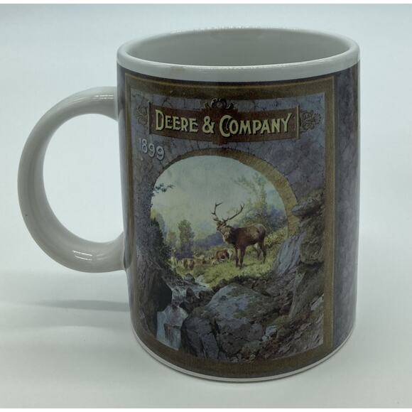 Vtg Everyday Gibson John Deere Nostalgic 11 Oz. Coffee Cup Mug Set of 4 NWOB - Picture 5 of 9